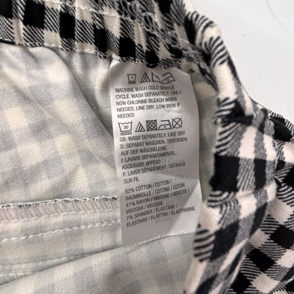 Isaac Mizrahi Live Womens Plus 24W Gingham Stretch Elastic Waist Pull-On Pants - Picture 7 of 16